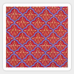 Traditional red jewish pattern Sticker